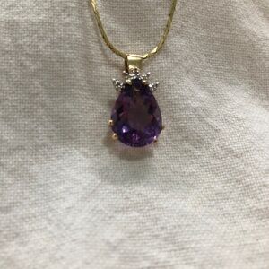 Vintage amethyst necklace